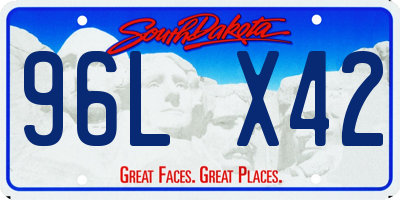 SD license plate 96LX42