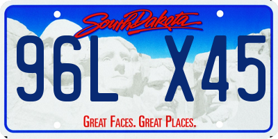 SD license plate 96LX45