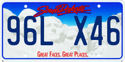 SD license plate 96LX46