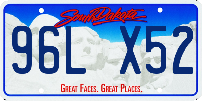 SD license plate 96LX52