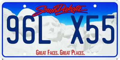 SD license plate 96LX55