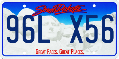 SD license plate 96LX56
