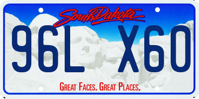 SD license plate 96LX60