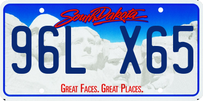 SD license plate 96LX65