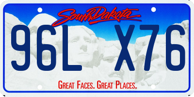 SD license plate 96LX76