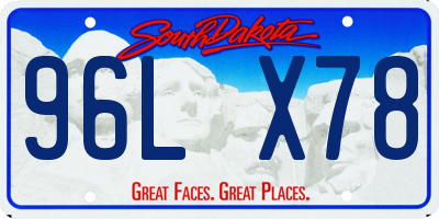 SD license plate 96LX78