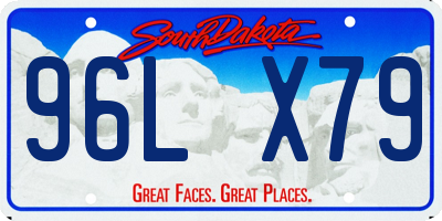 SD license plate 96LX79