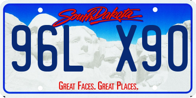 SD license plate 96LX90