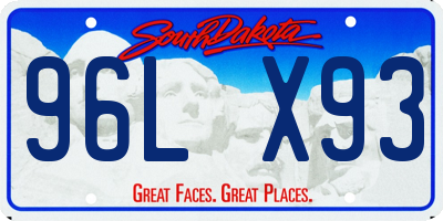 SD license plate 96LX93