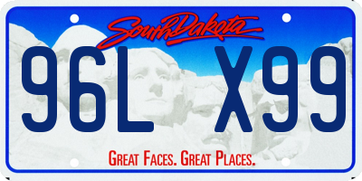 SD license plate 96LX99