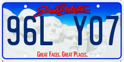 SD license plate 96LY07