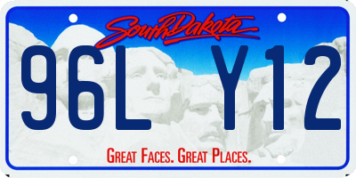 SD license plate 96LY12