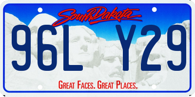 SD license plate 96LY29