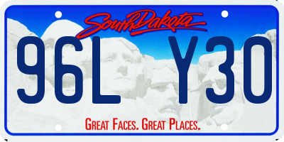 SD license plate 96LY30
