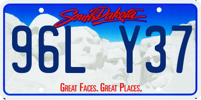 SD license plate 96LY37
