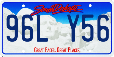 SD license plate 96LY56
