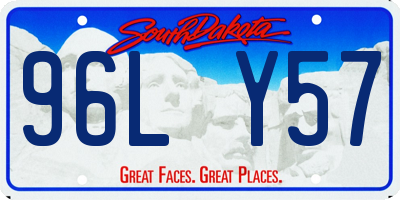 SD license plate 96LY57