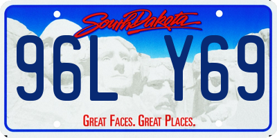 SD license plate 96LY69