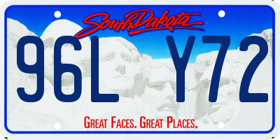 SD license plate 96LY72