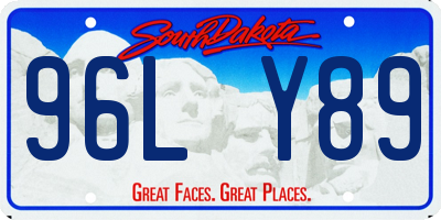SD license plate 96LY89