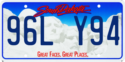 SD license plate 96LY94