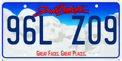 SD license plate 96LZ09