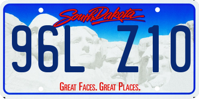 SD license plate 96LZ10