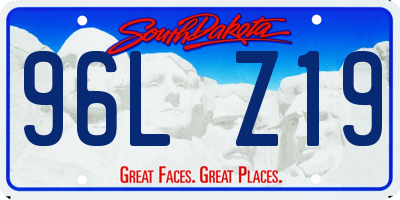 SD license plate 96LZ19