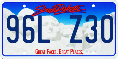 SD license plate 96LZ30