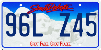 SD license plate 96LZ45