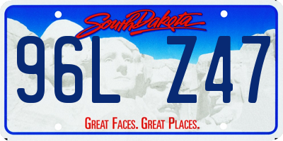 SD license plate 96LZ47