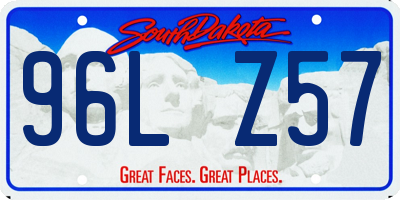 SD license plate 96LZ57