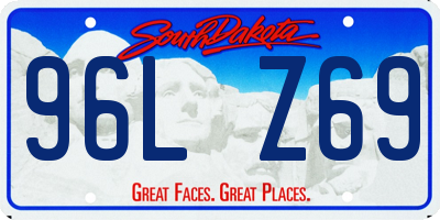 SD license plate 96LZ69