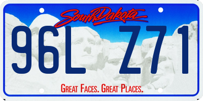 SD license plate 96LZ71