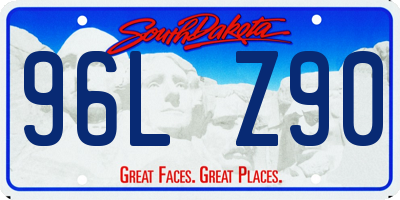 SD license plate 96LZ90