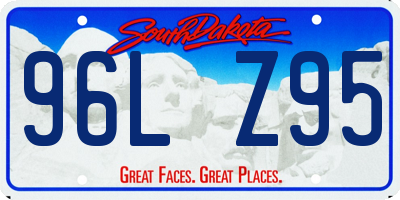SD license plate 96LZ95