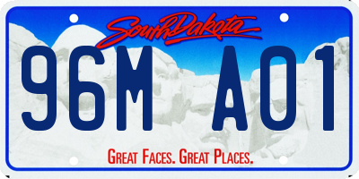 SD license plate 96MA01