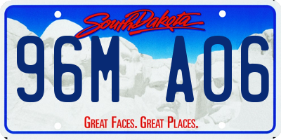 SD license plate 96MA06