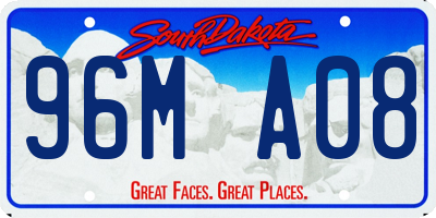 SD license plate 96MA08