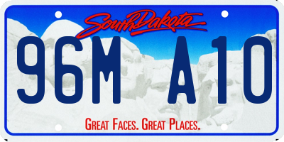SD license plate 96MA10