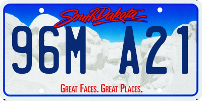SD license plate 96MA21