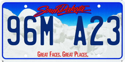 SD license plate 96MA23