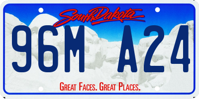 SD license plate 96MA24