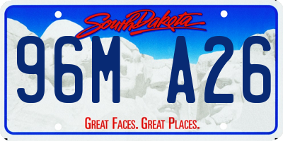 SD license plate 96MA26