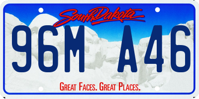 SD license plate 96MA46