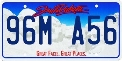 SD license plate 96MA56