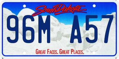 SD license plate 96MA57