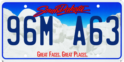 SD license plate 96MA63