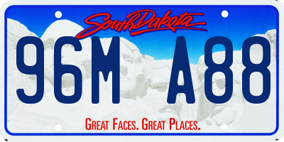 SD license plate 96MA88