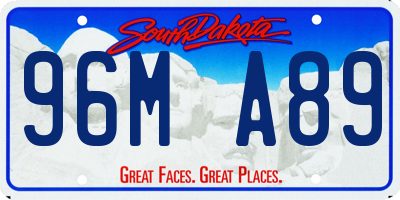 SD license plate 96MA89